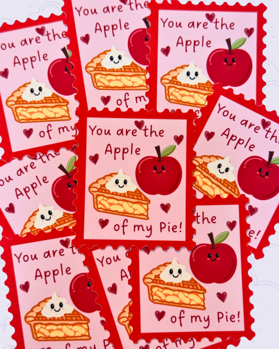 Autocollant Saint-Valentin "Ma pomme d'amour"