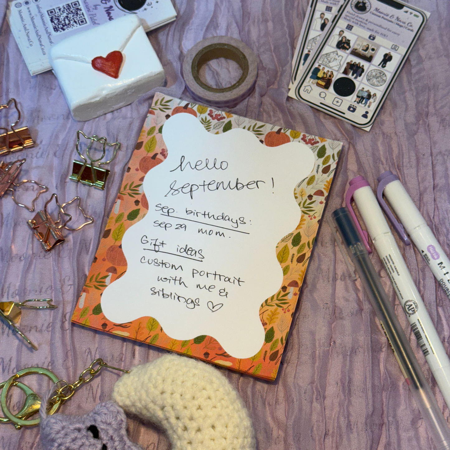 Golden Harvest Notepad