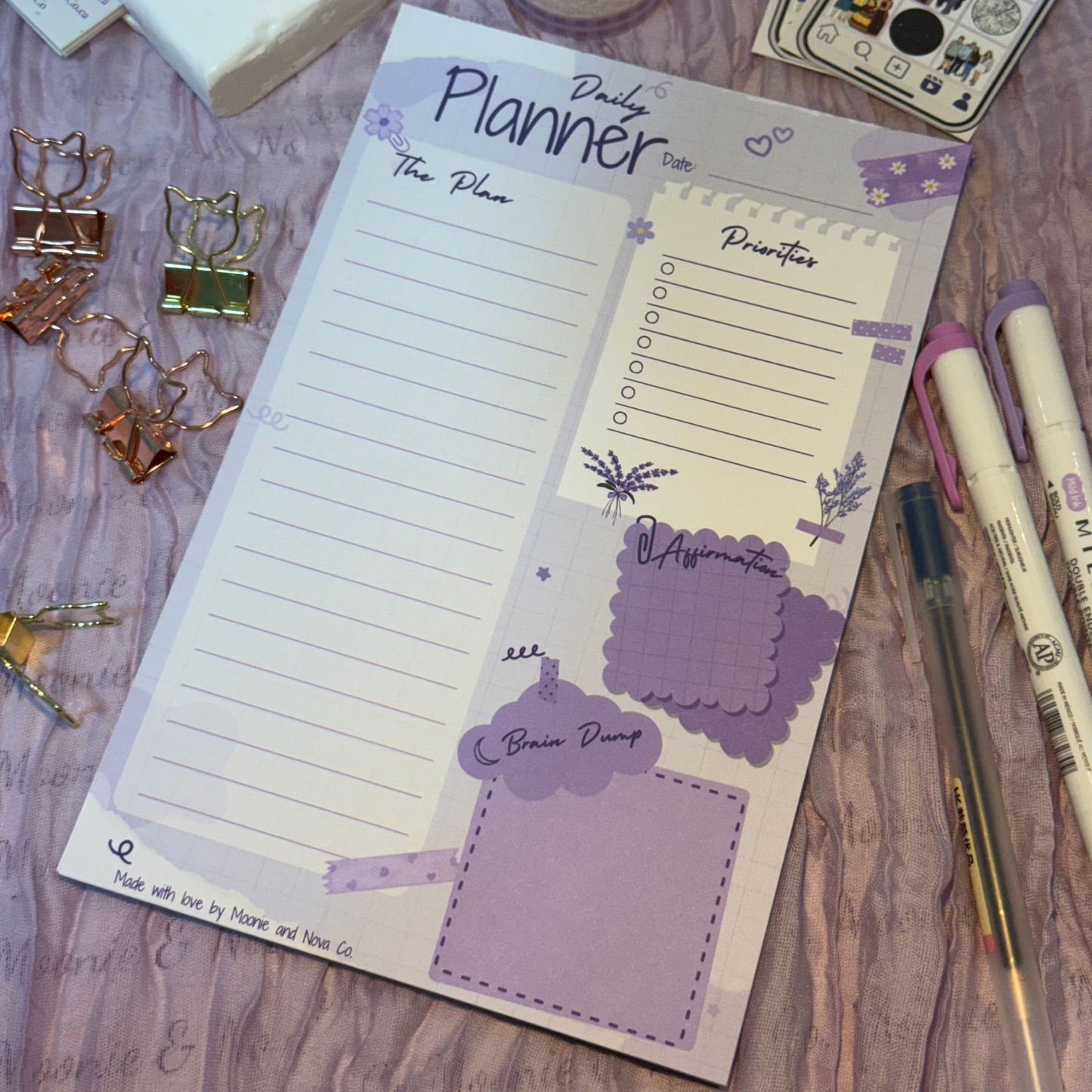 Signature Daily Planner Notepad