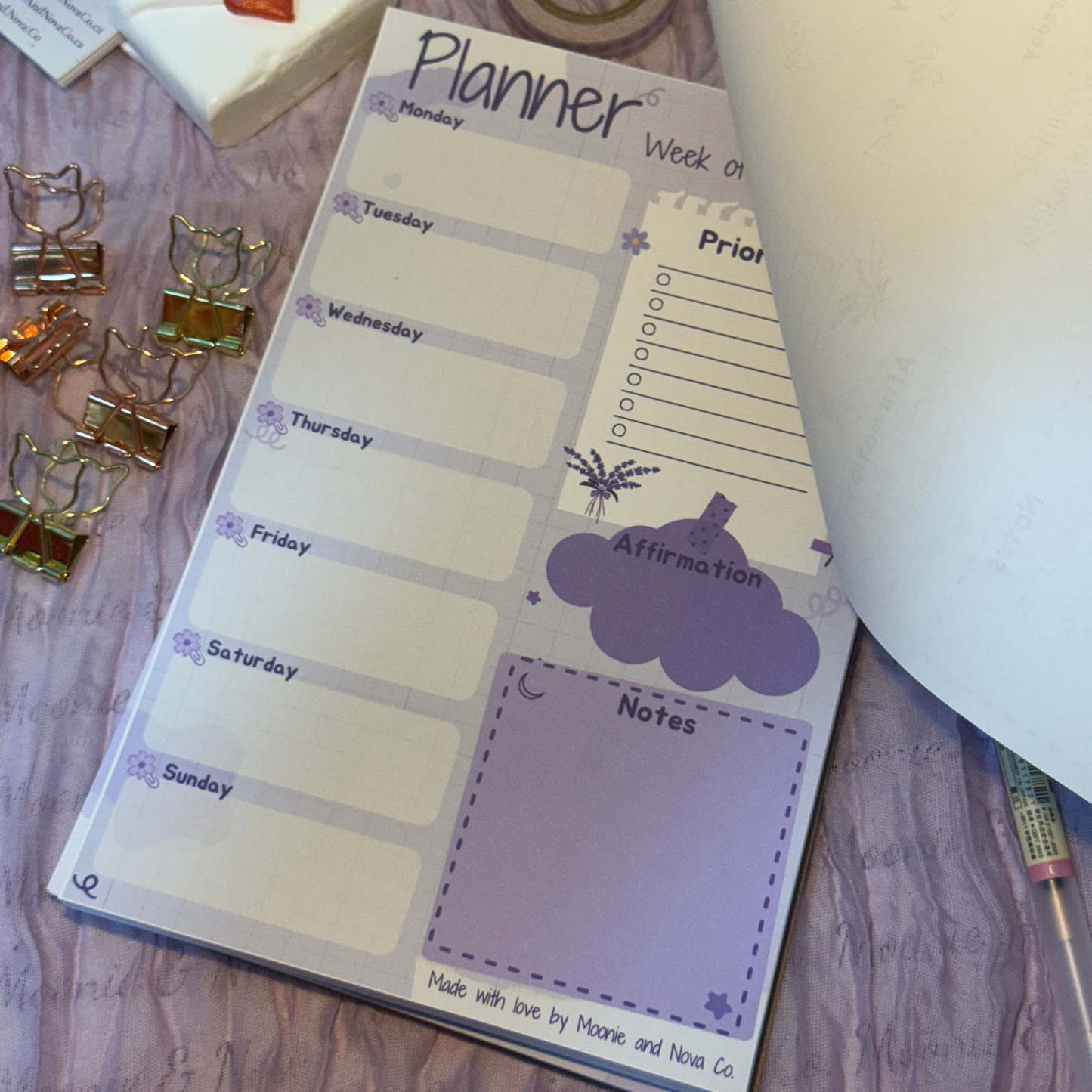 Signature Weekly Planner Notepad