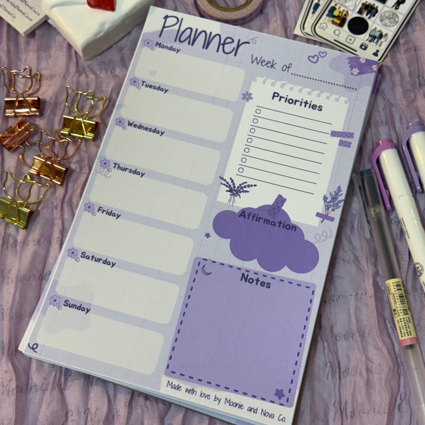 Signature Weekly Planner Notepad