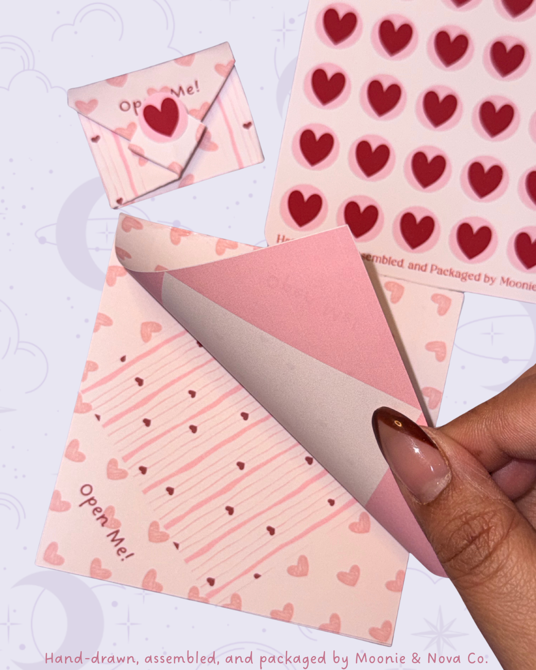 Bloc de notes d'amour en origami