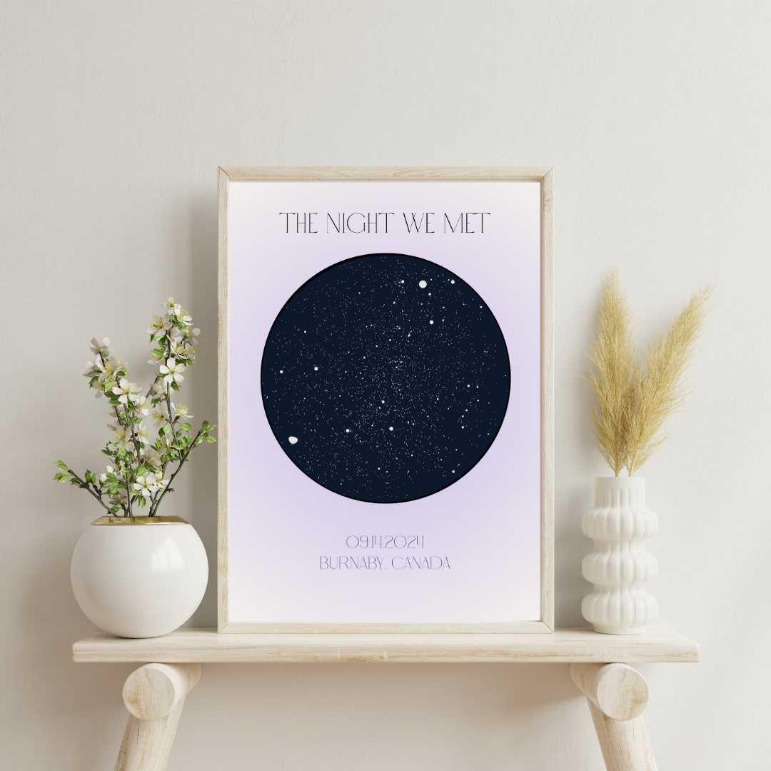 "The Night We Met" Map - Digital