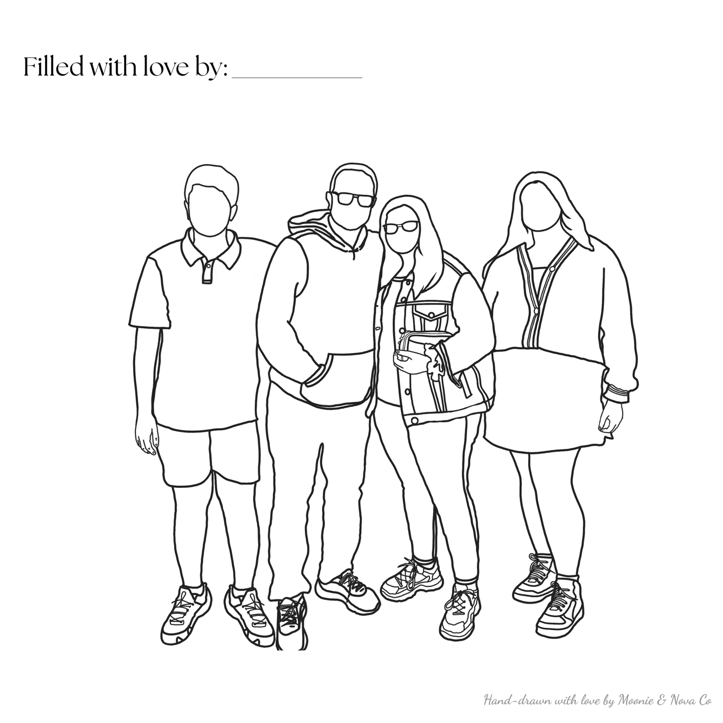 ποΈ Personalized Colouring Page - Digital