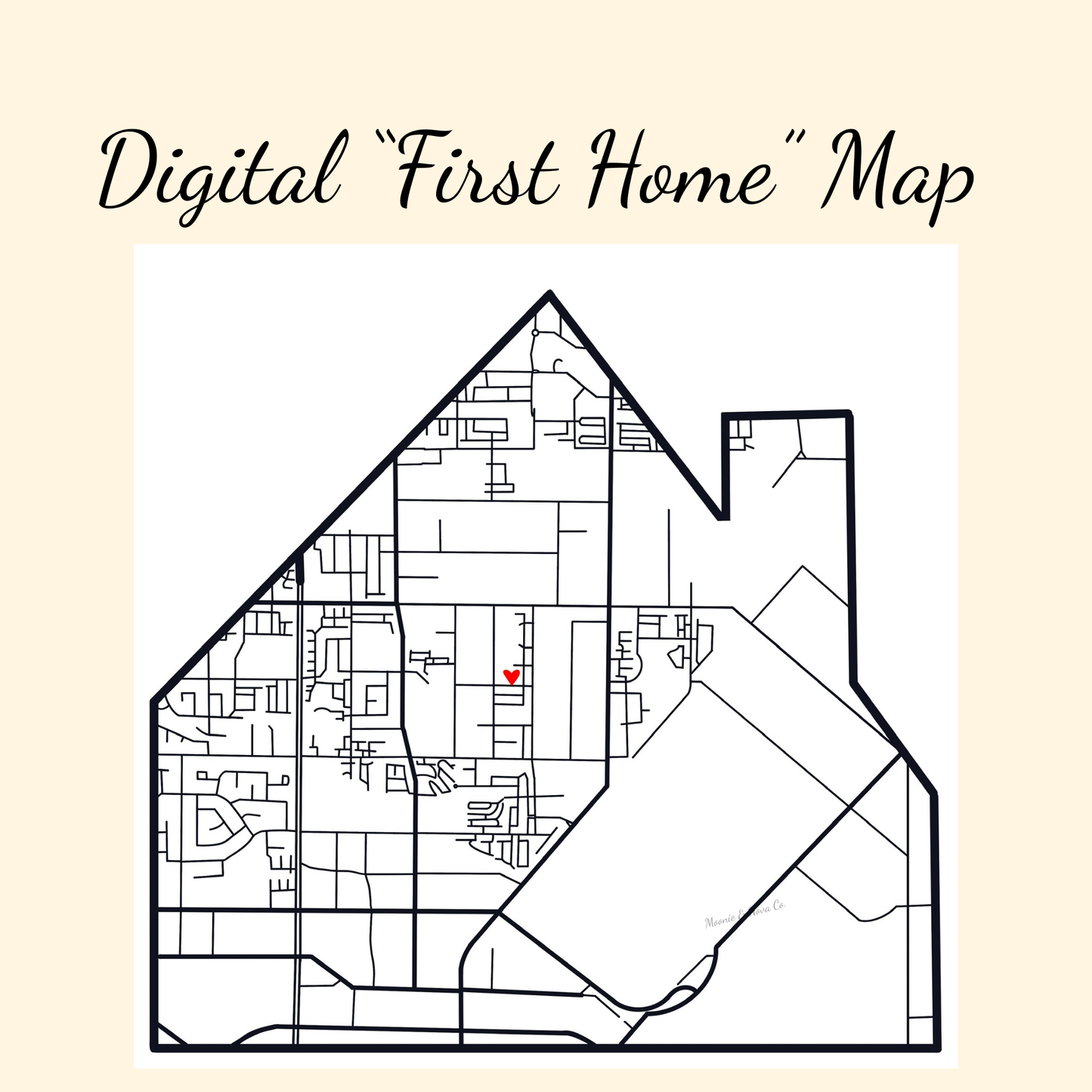 "Our First Home" Map - Digital