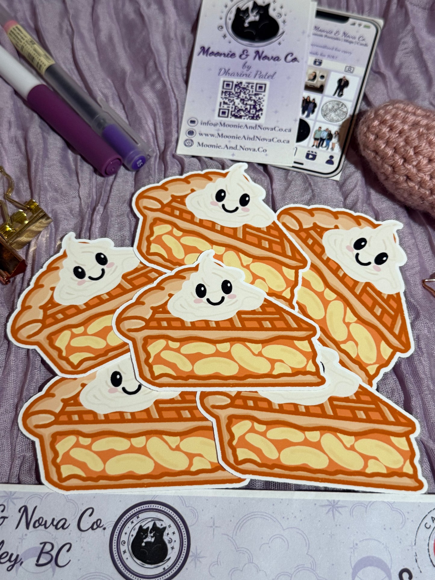 Kawaii Apple Pie Sticker