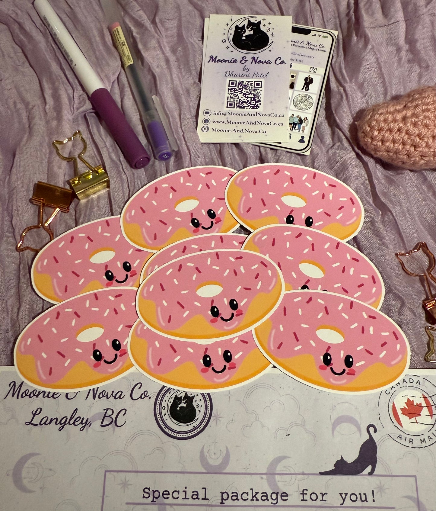 Kawaii Donut Sticker