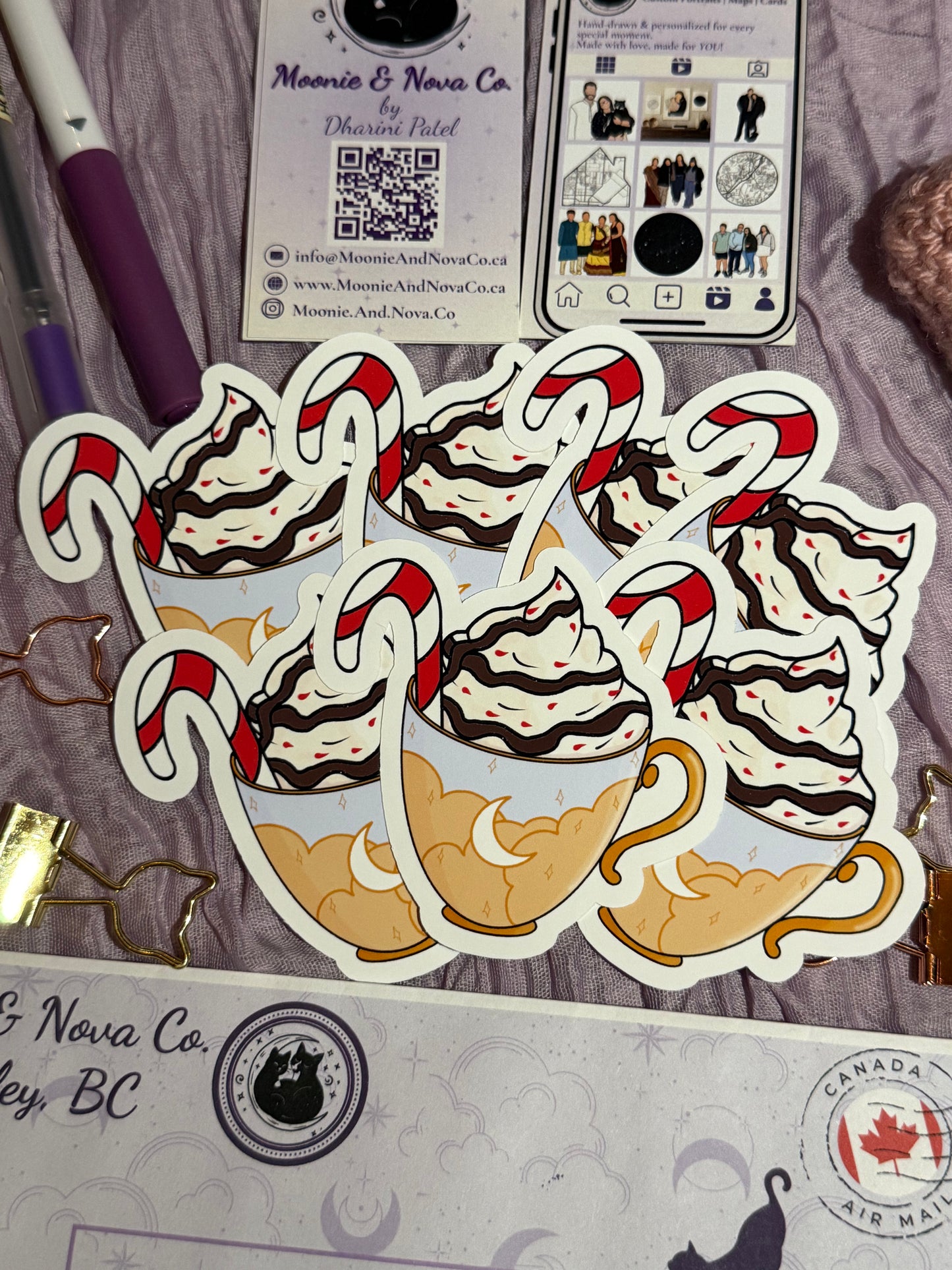Peppermint Hot Chocolate Sticker