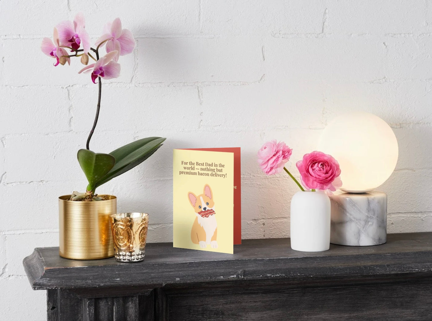 "For the Best Dad – Premium Bacon Delivery!" – Father’s Day Card