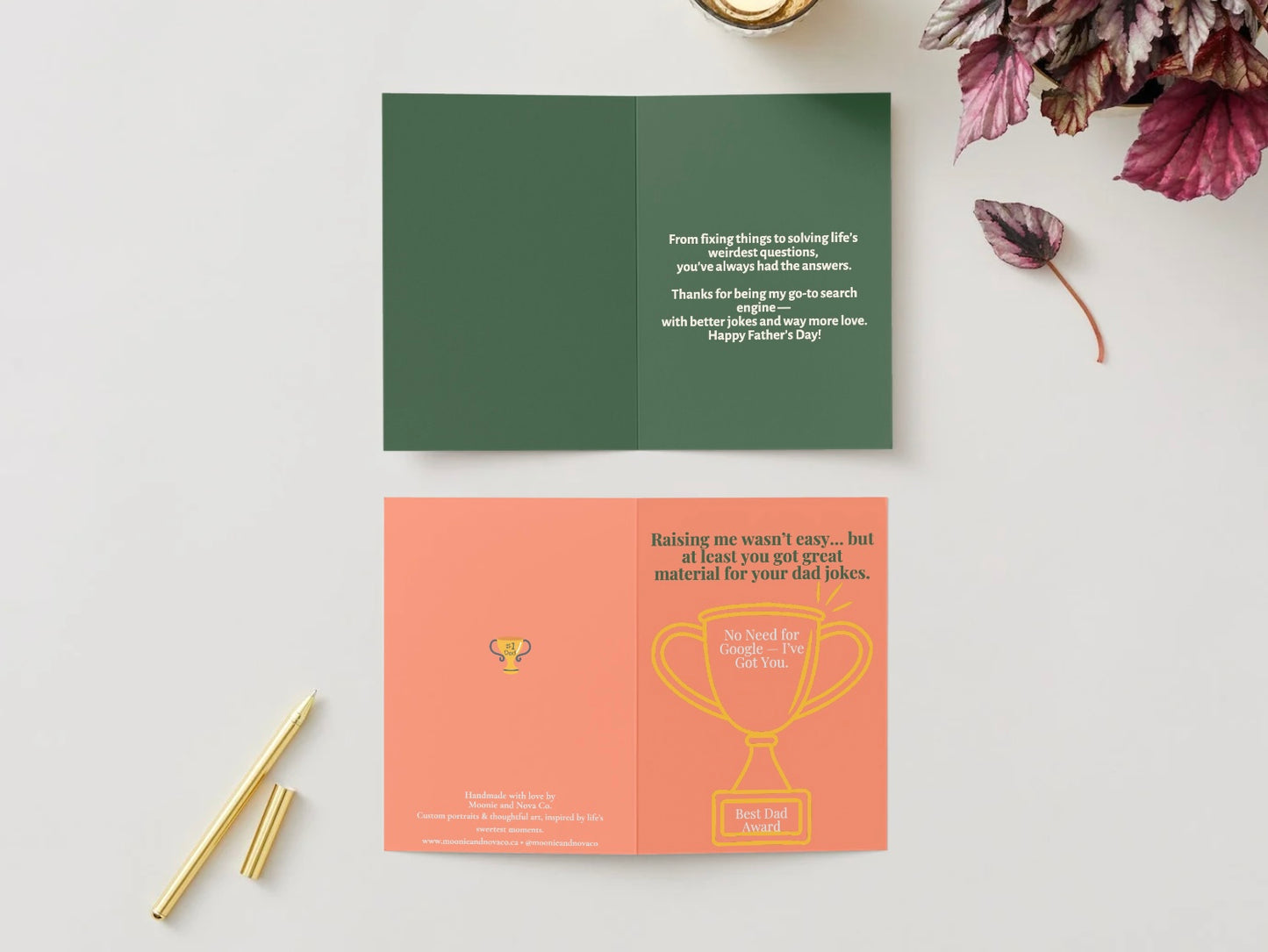 “Best Dad Award” – Funny Father’s Day Card