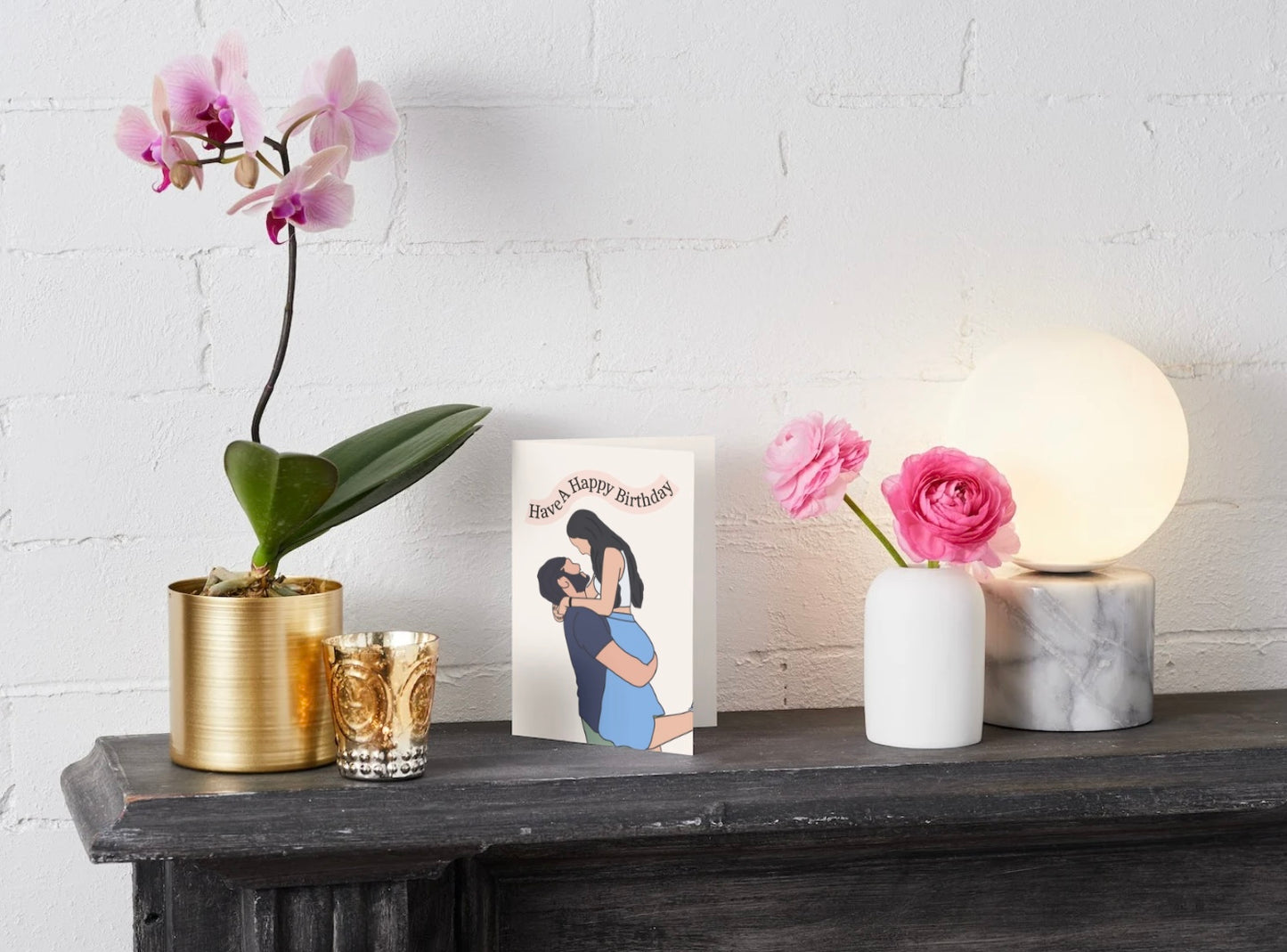 "Have a Happy Birthday" — Custom Portrait Card