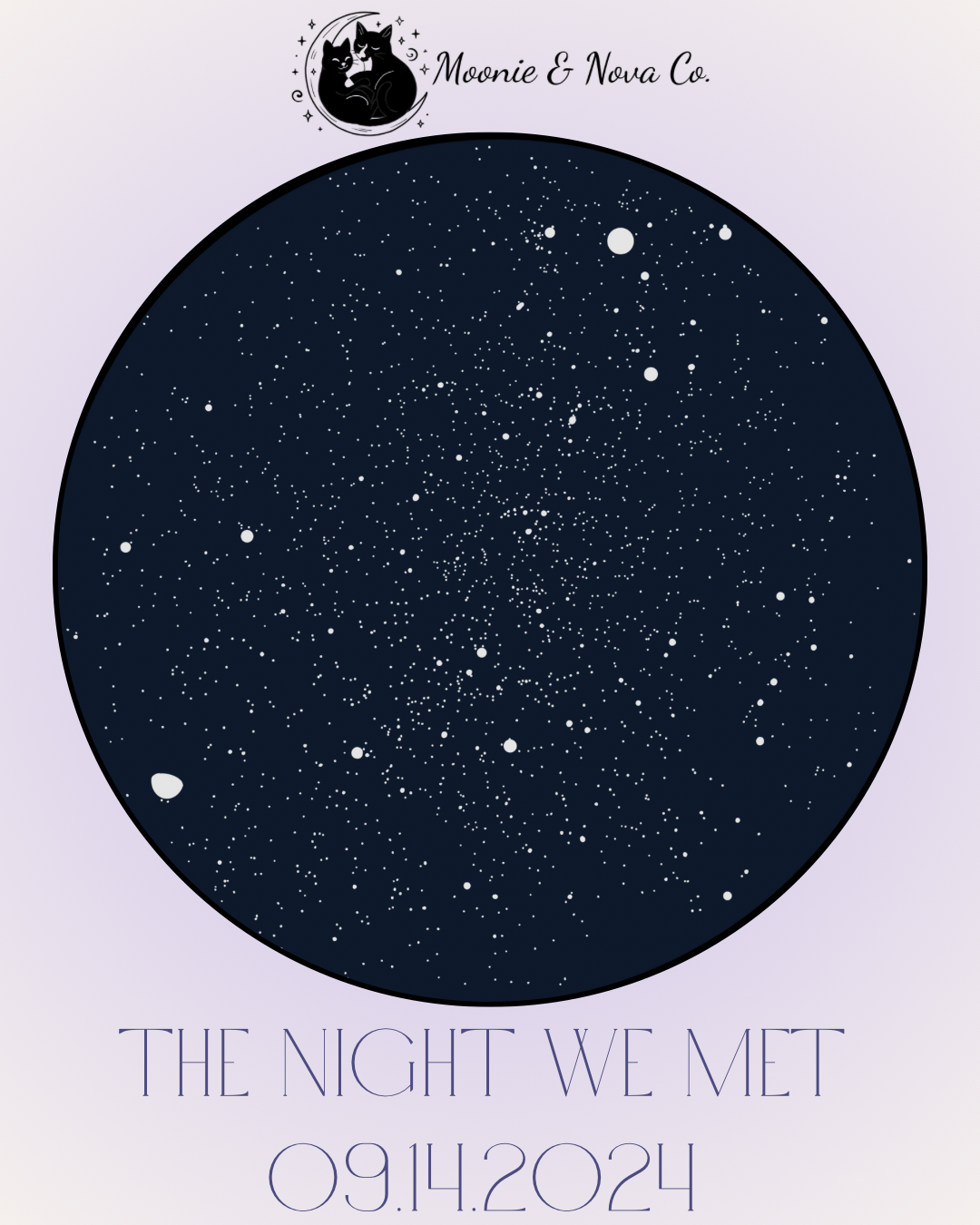 "The Night We Met" Map - Digital