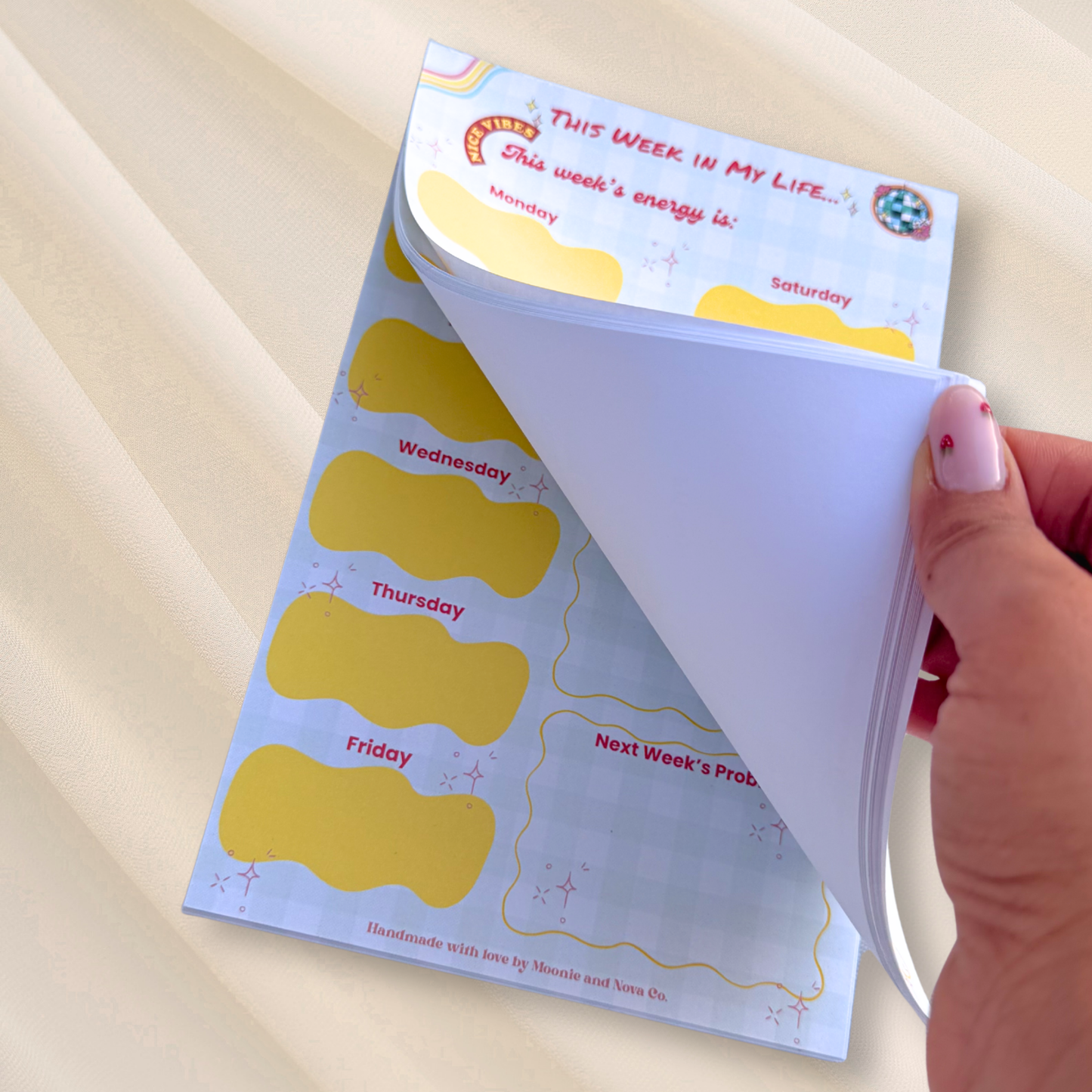 Groovy Weekly Planner Pad