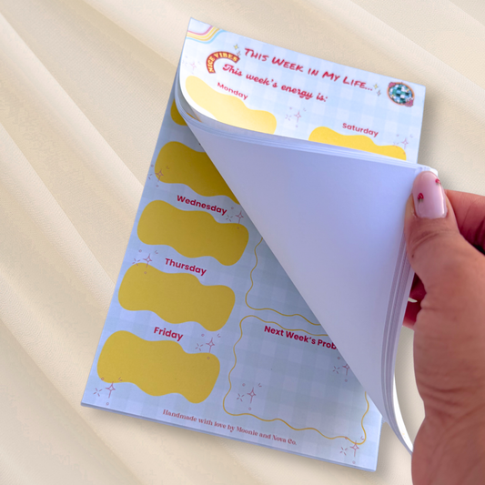 Groovy Weekly Planner Pad