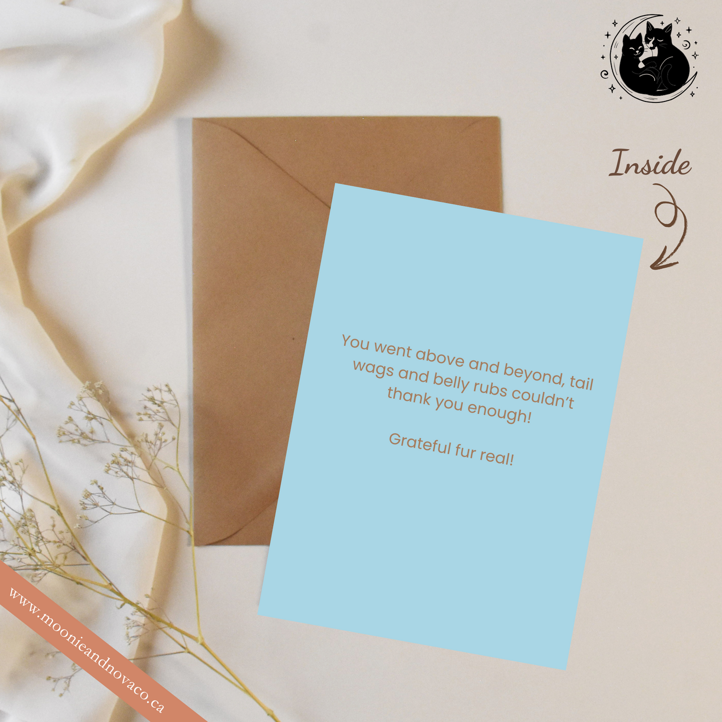 "Thanks Fur Everything" - Dog Thank You Card