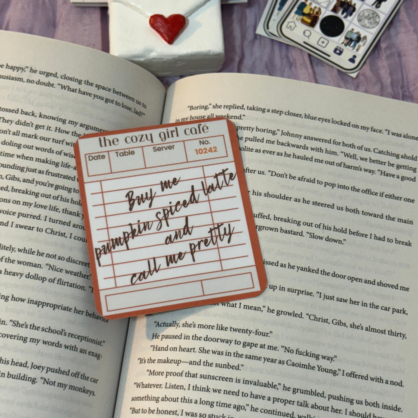 Buy me pumpkin spiced latte and call me pretty Bookmark