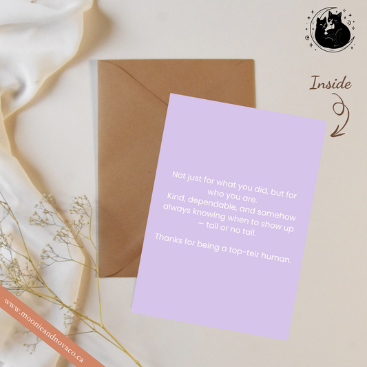“You’re Pawsitively the Best!” – Cute Cat Appreciation Card