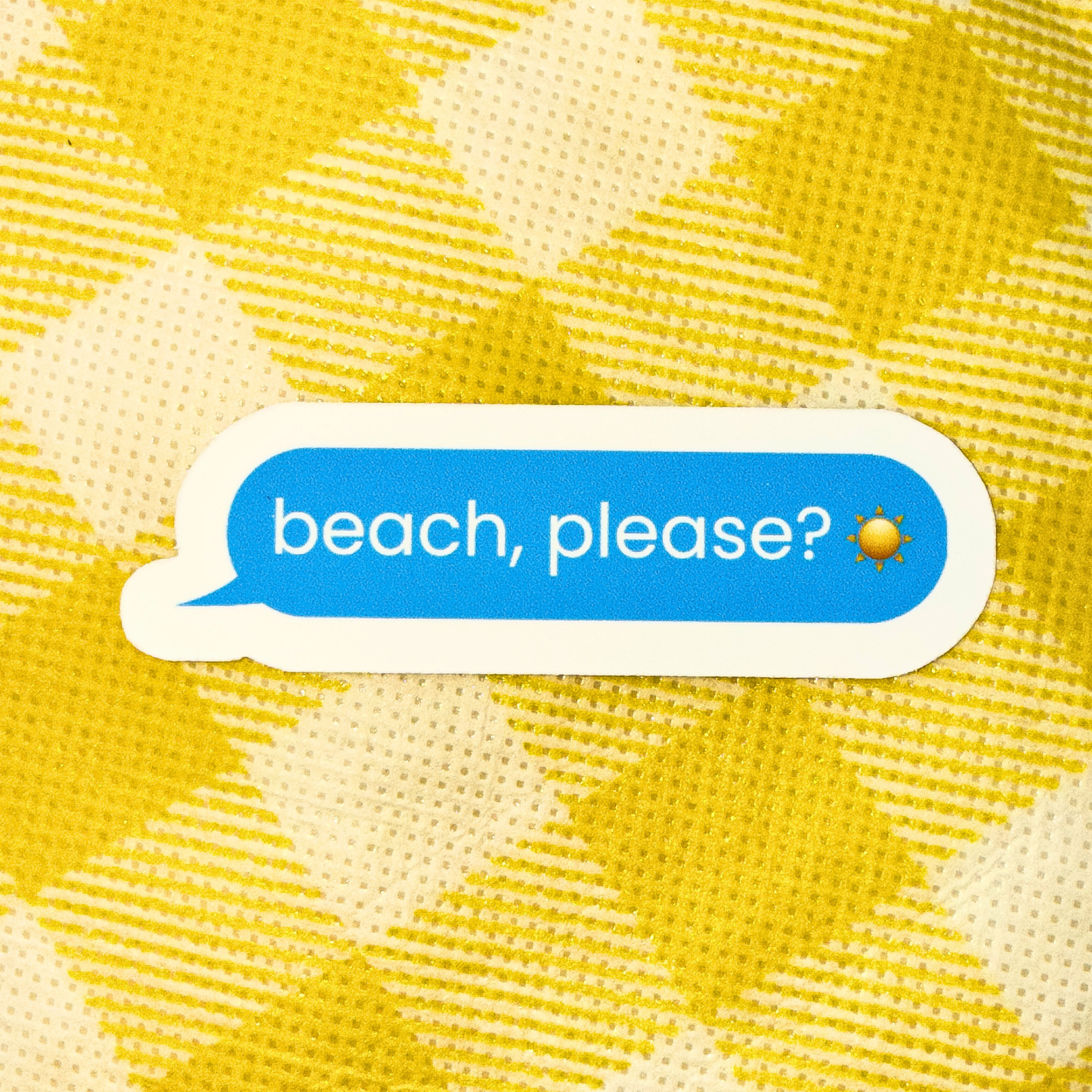 Beach, Please Sticker
