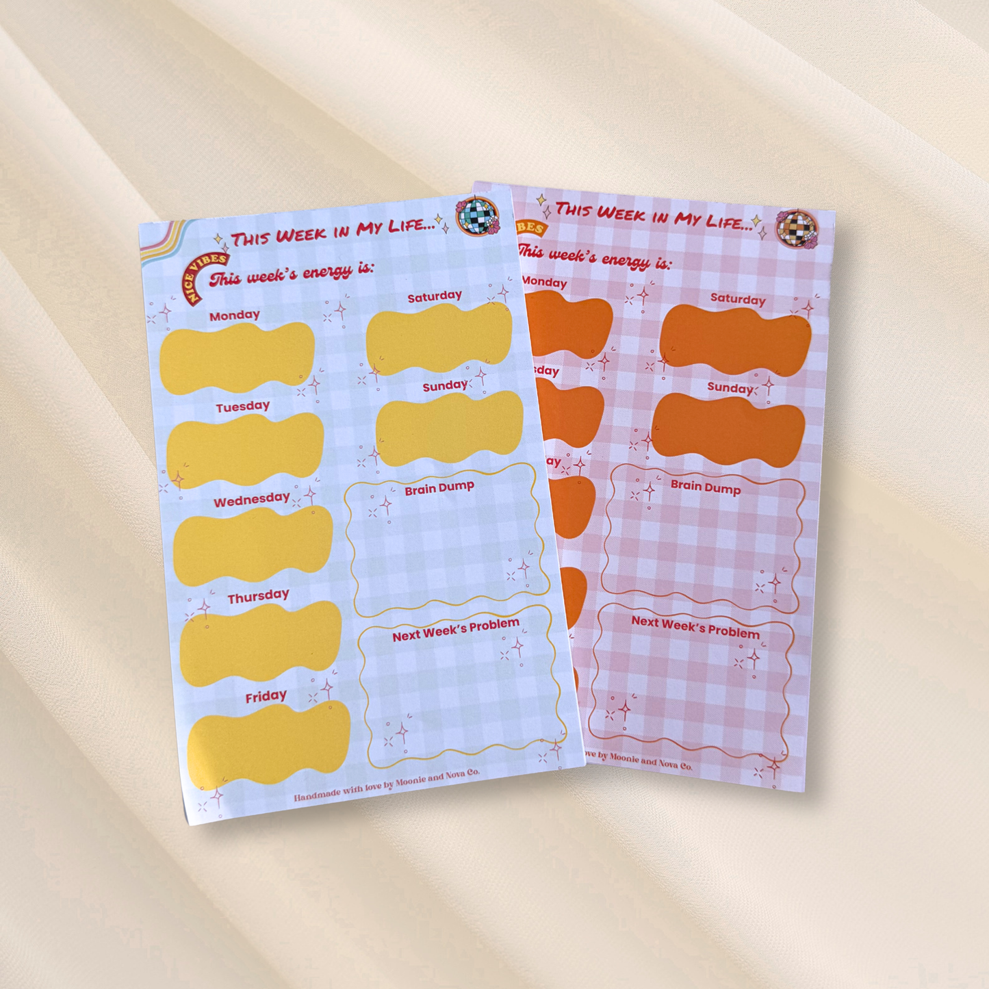 Groovy Weekly Planner Pad