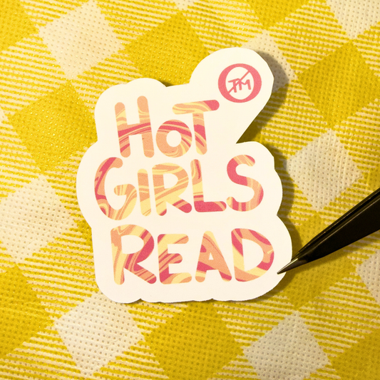 Hot Girls Read (NO TM) Sticker