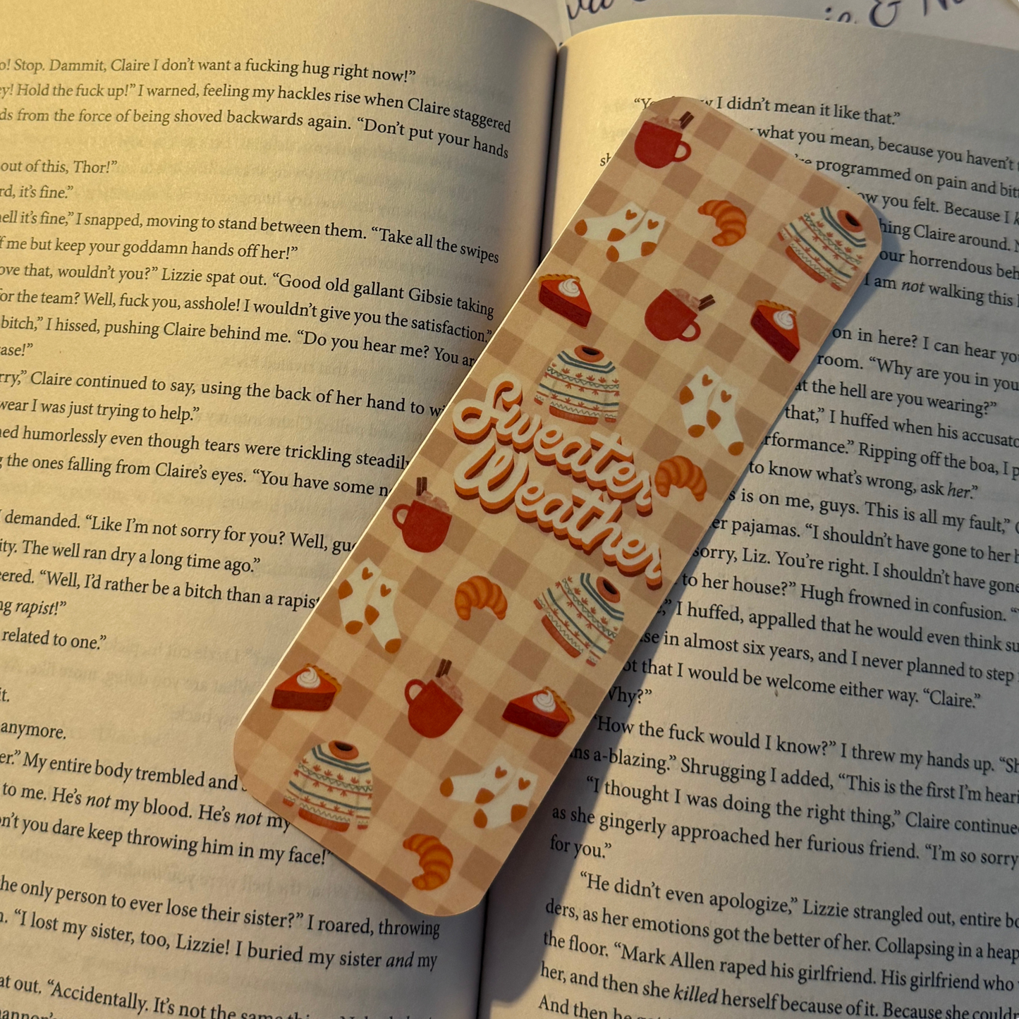 Cozy Sweater Weather Bookmark