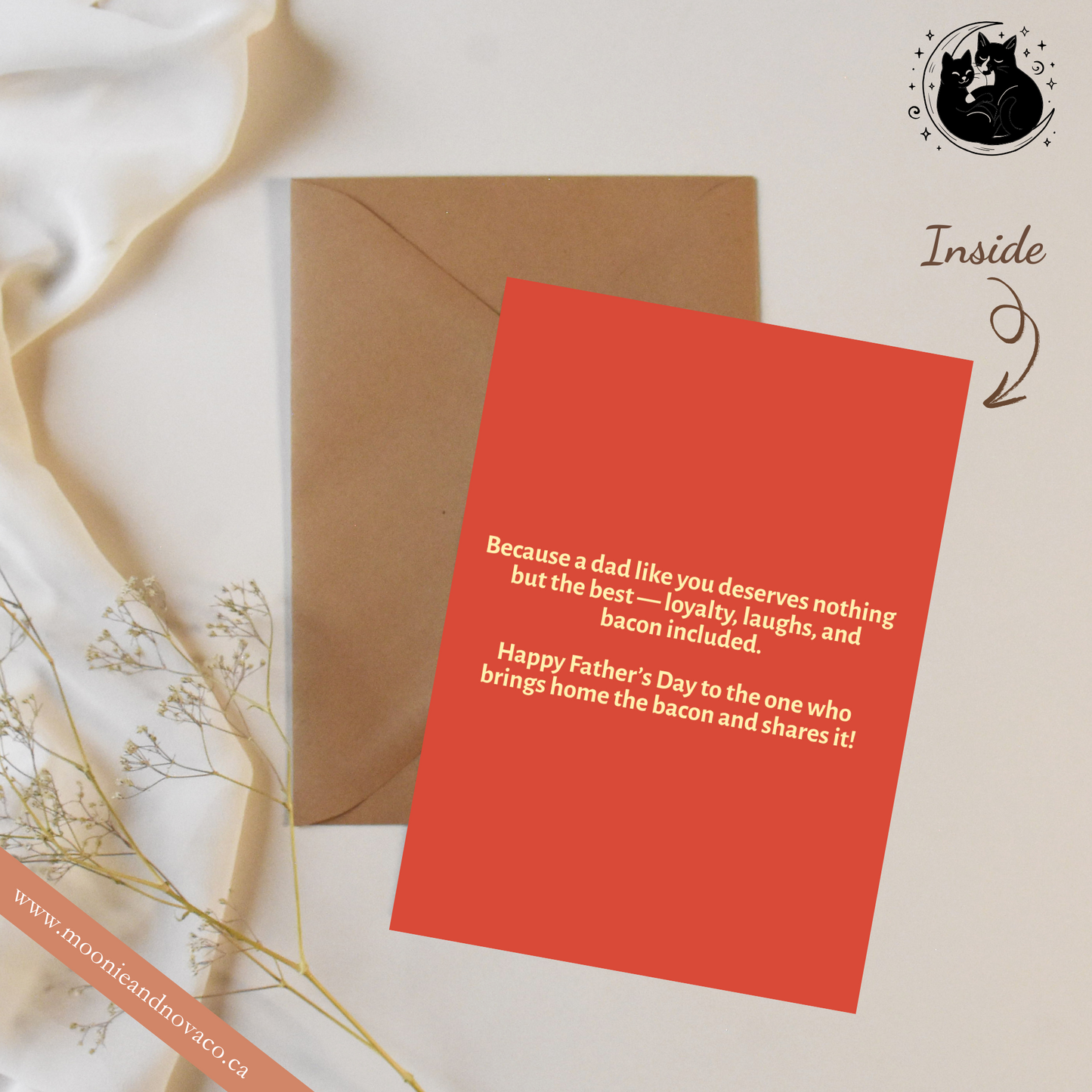 "For the Best Dad – Premium Bacon Delivery!" – Father’s Day Card