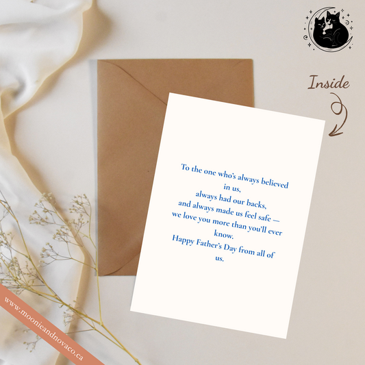 "Best Dad Ever!" – Custom Father's Day Portrait Card