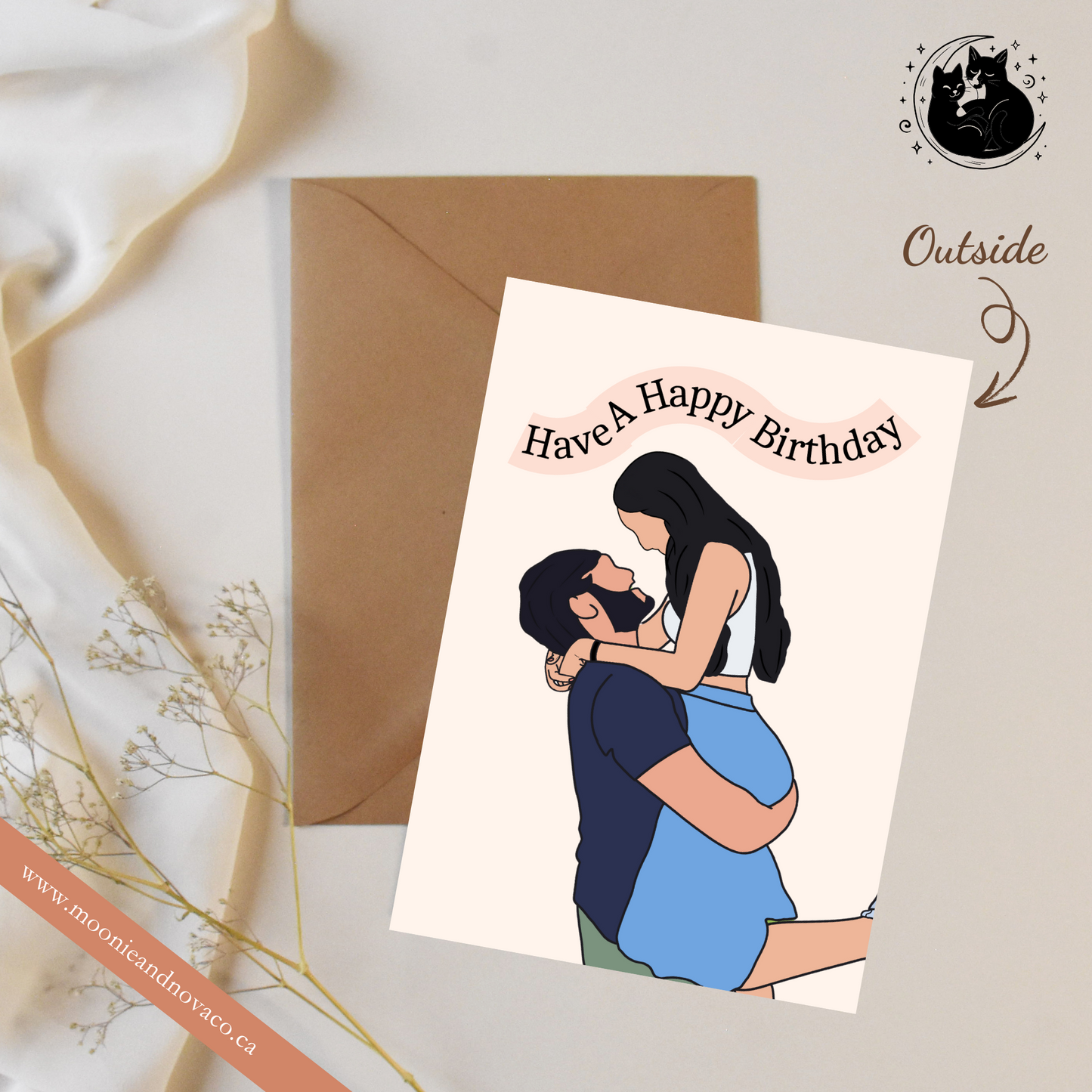 "Have a Happy Birthday" — Custom Portrait Card