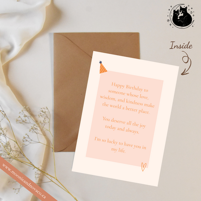 "Have a Happy Birthday" — Custom Portrait Card