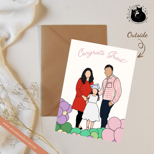 Congrats Grad! — Custom Portrait Graduation Card