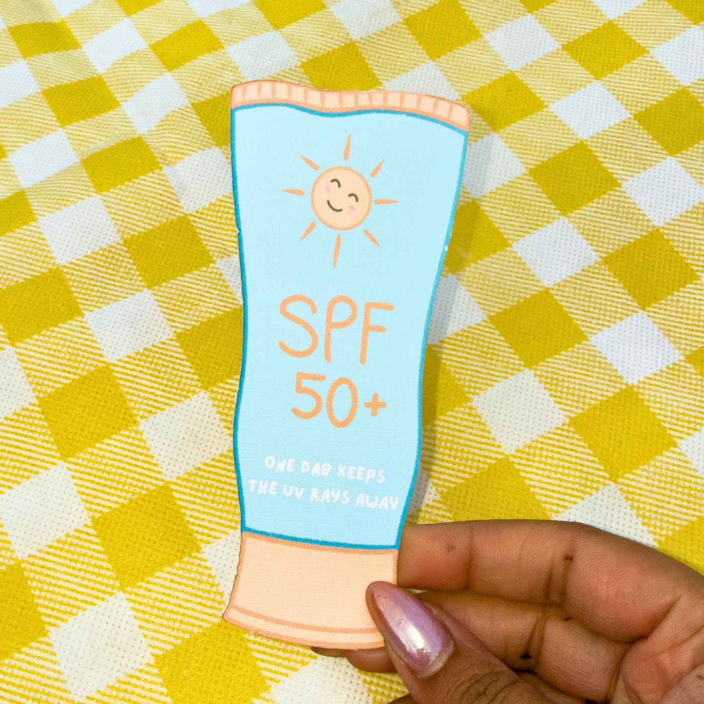 SPF 50 Book Buddy Die-Cut Bookmark