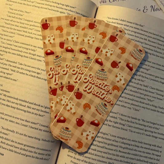 Cozy Sweater Weather Bookmark