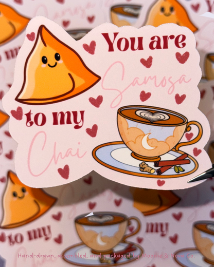 Samosa to my Chai Valentine's Sticker