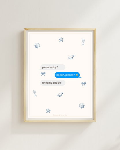 Beach, Please Digital Art Print