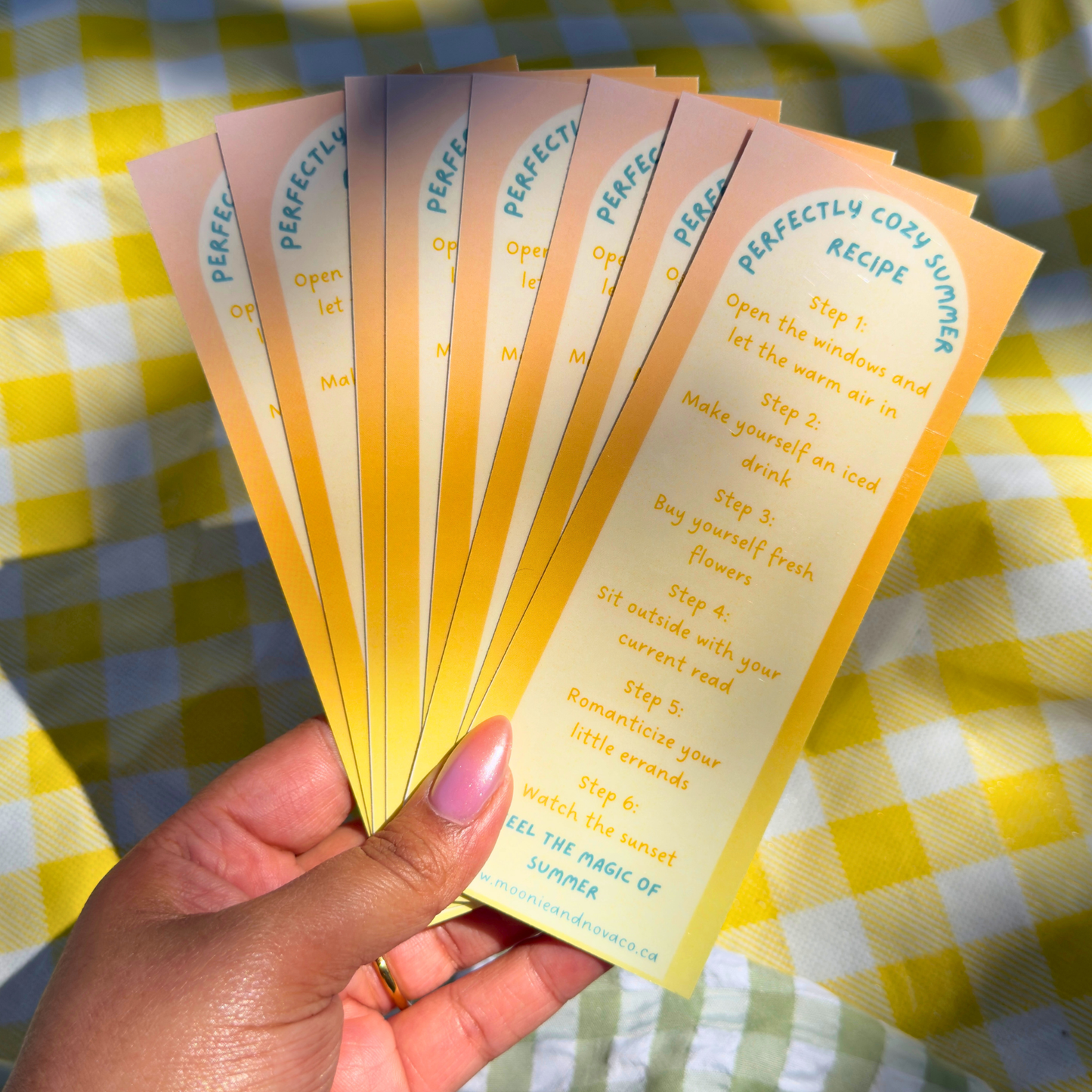 Perfectly Cozy Summer Recipe Bookmark