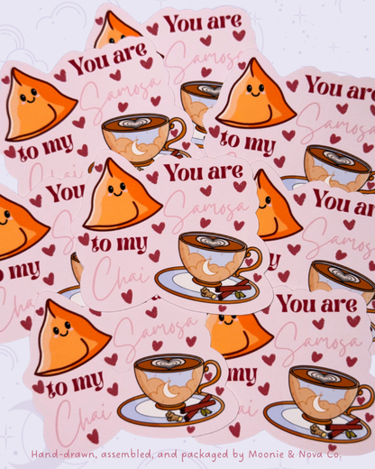 Samosa to my Chai Valentine's Sticker