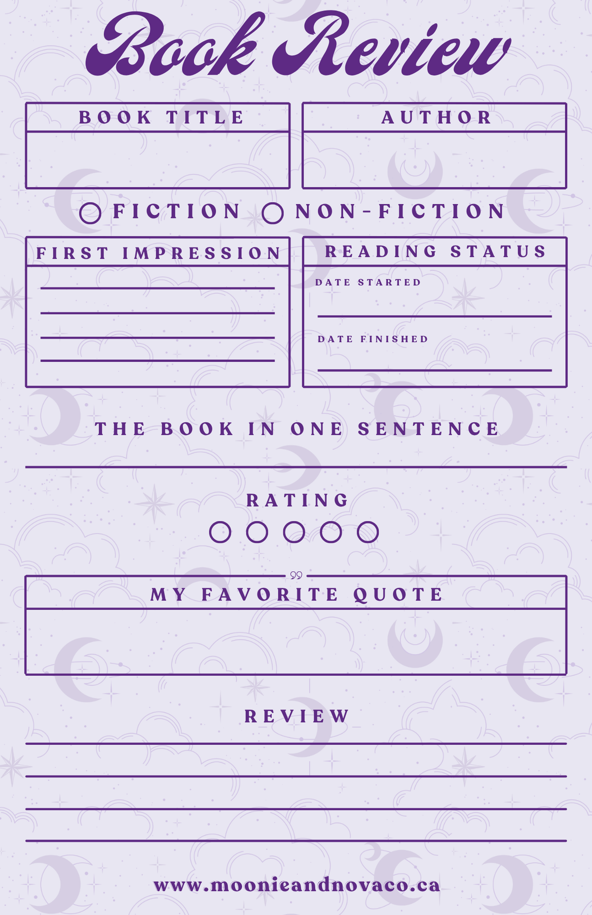 Book Review Pad