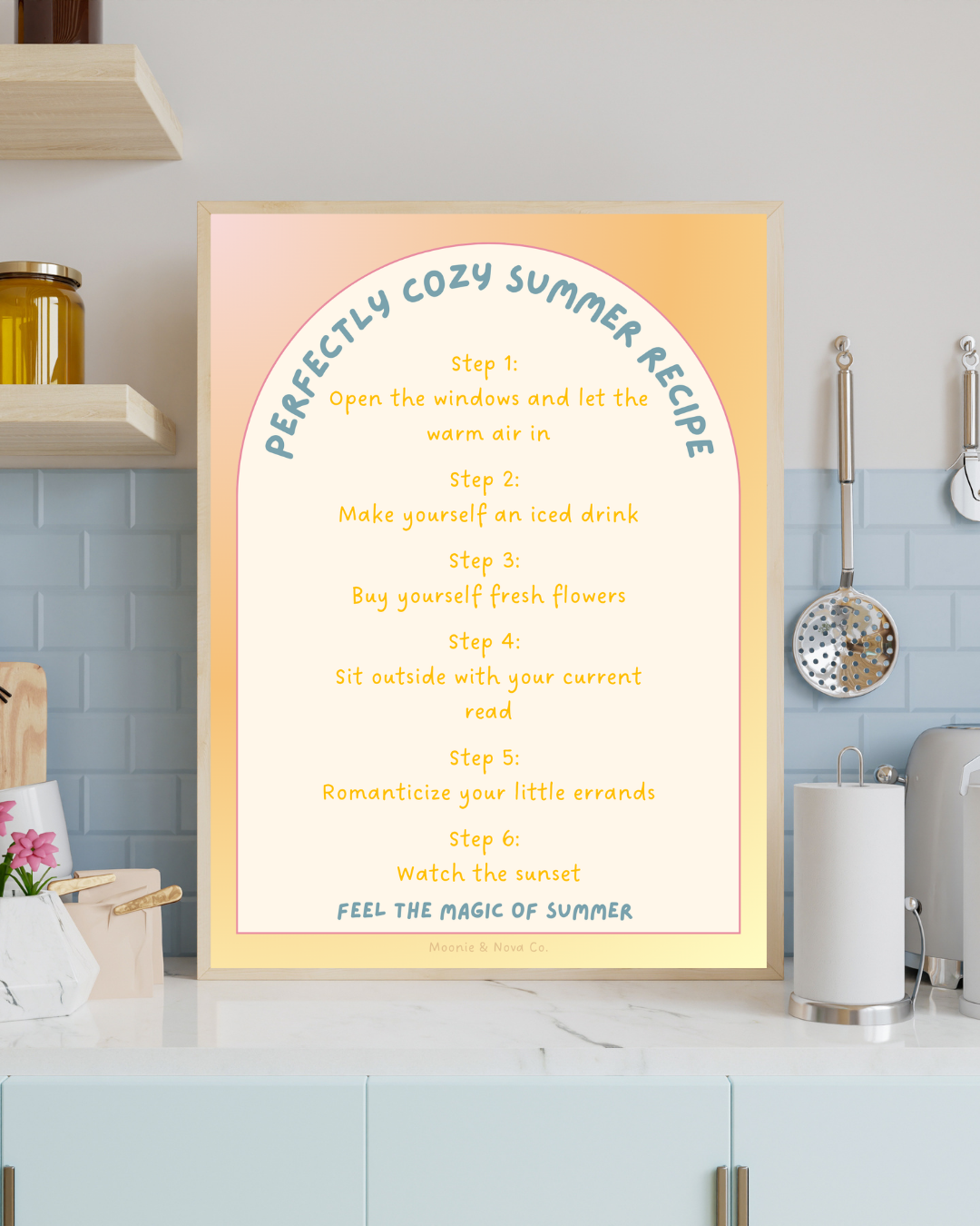 Cozy Summer Recipe Art Print