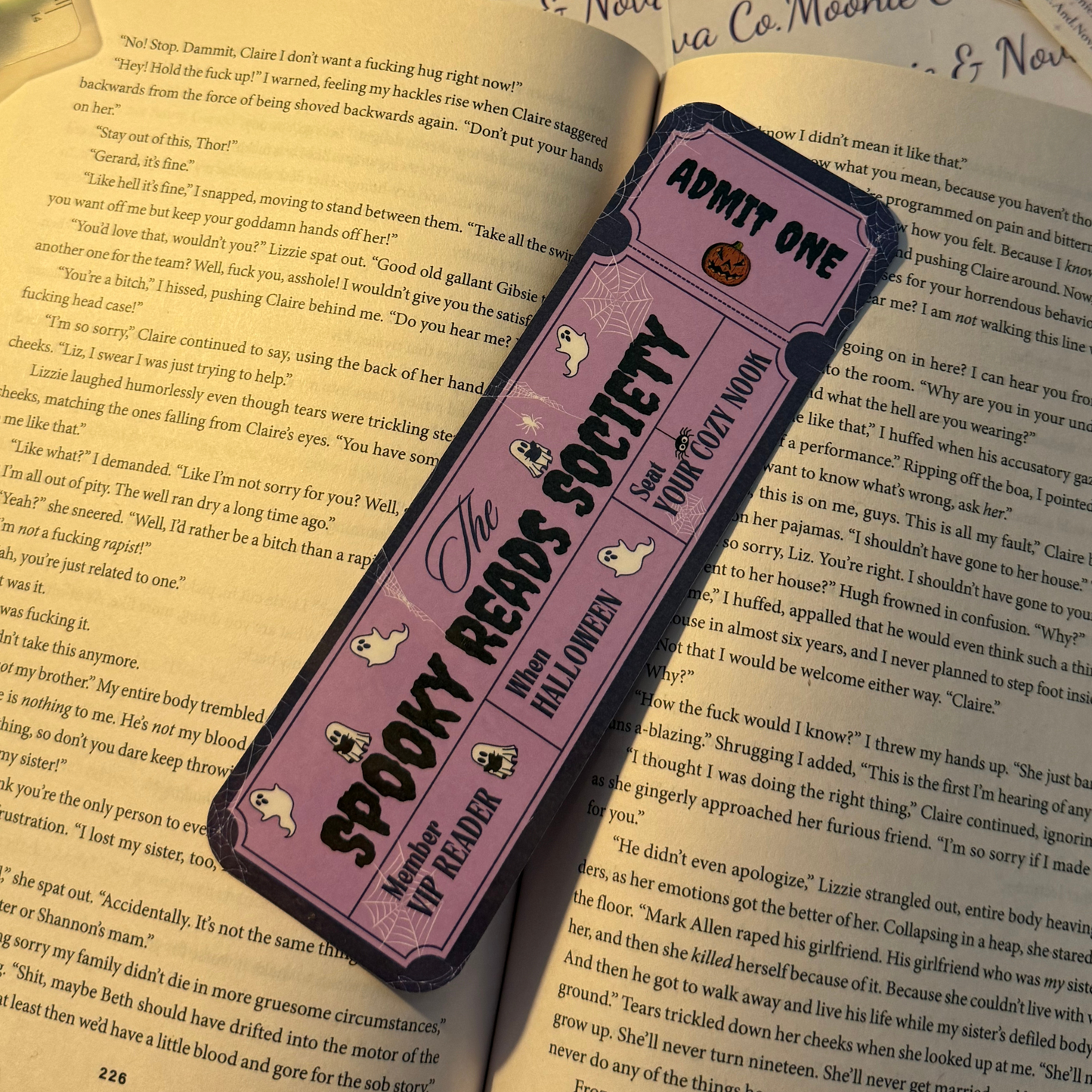 Spooky Reads Society Bookmark