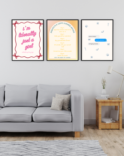 Cozy Summer Recipe Art Print