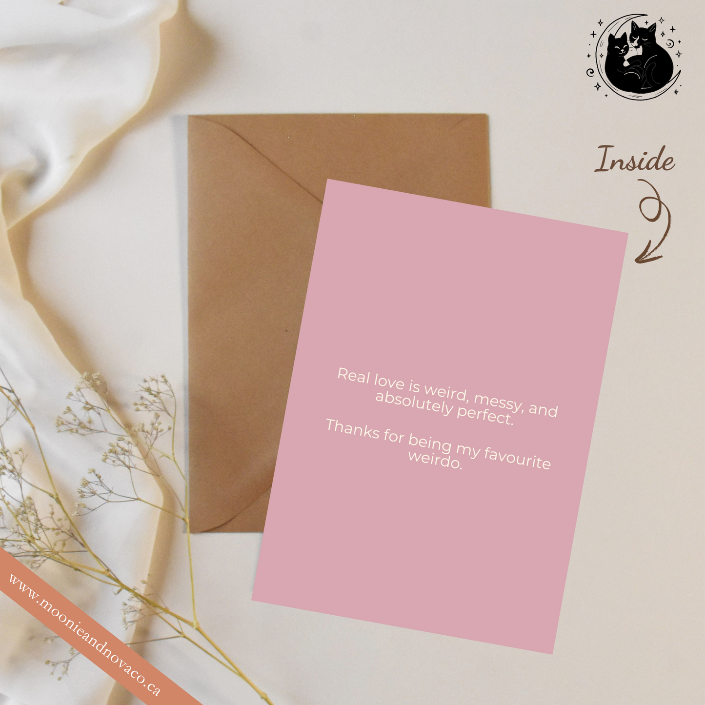 “Sniffing Butts Together After All These Years” – Funny Cat Anniversary Card