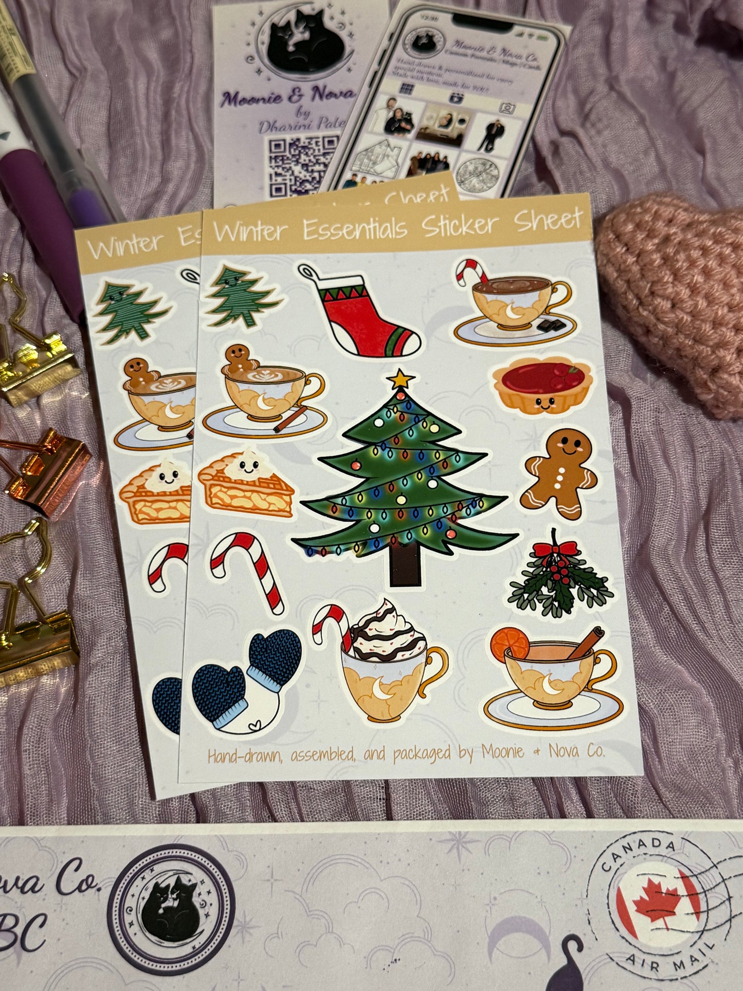 Winter Essentials Sticker Sheet