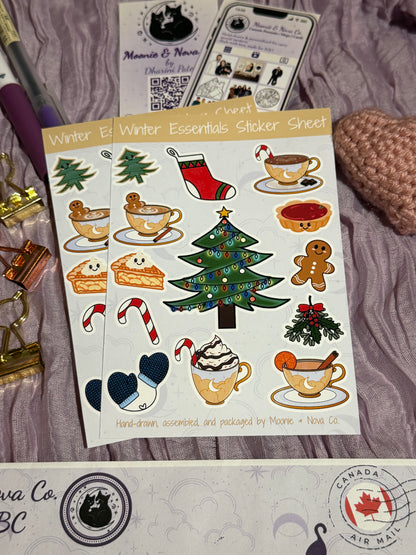 Winter Essentials Sticker Sheet