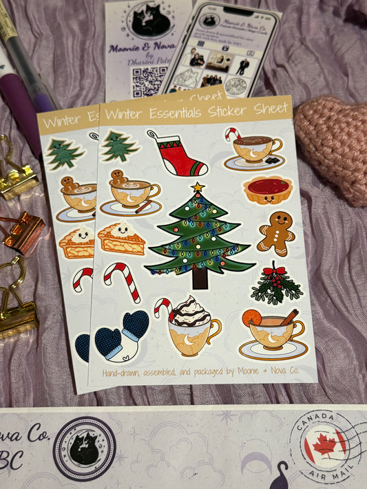 Winter Essentials Sticker Sheet