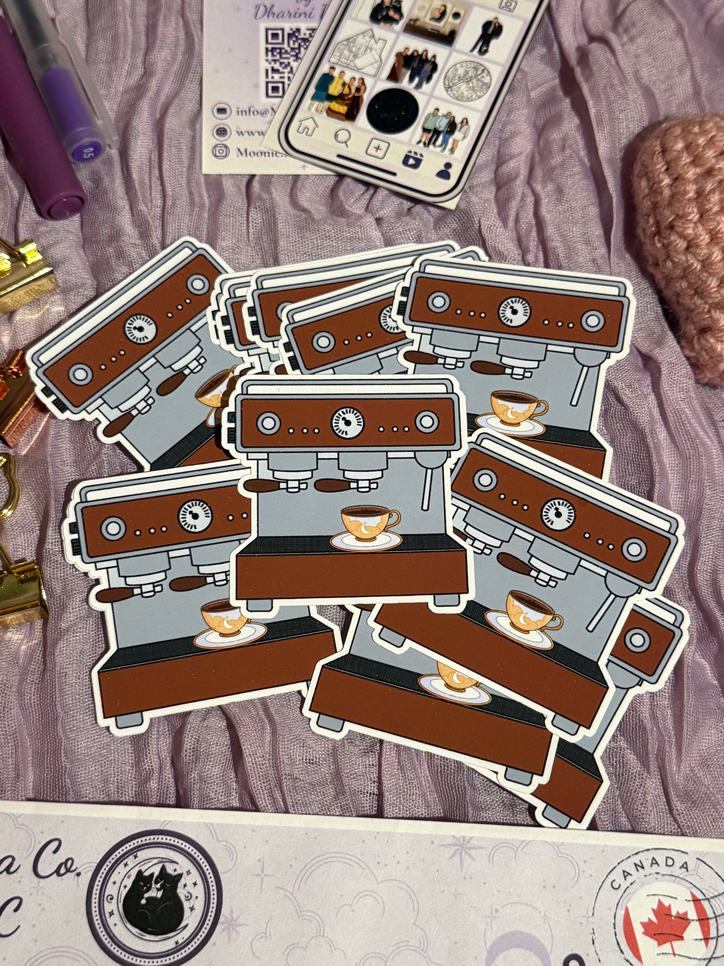 Espresso Machine Sticker