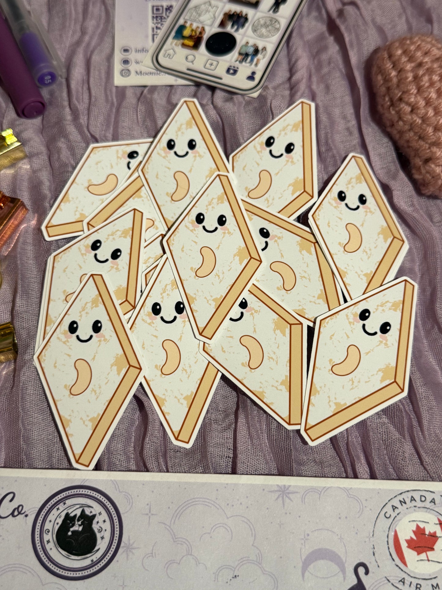 Kawaii Kaju Katli Sticker