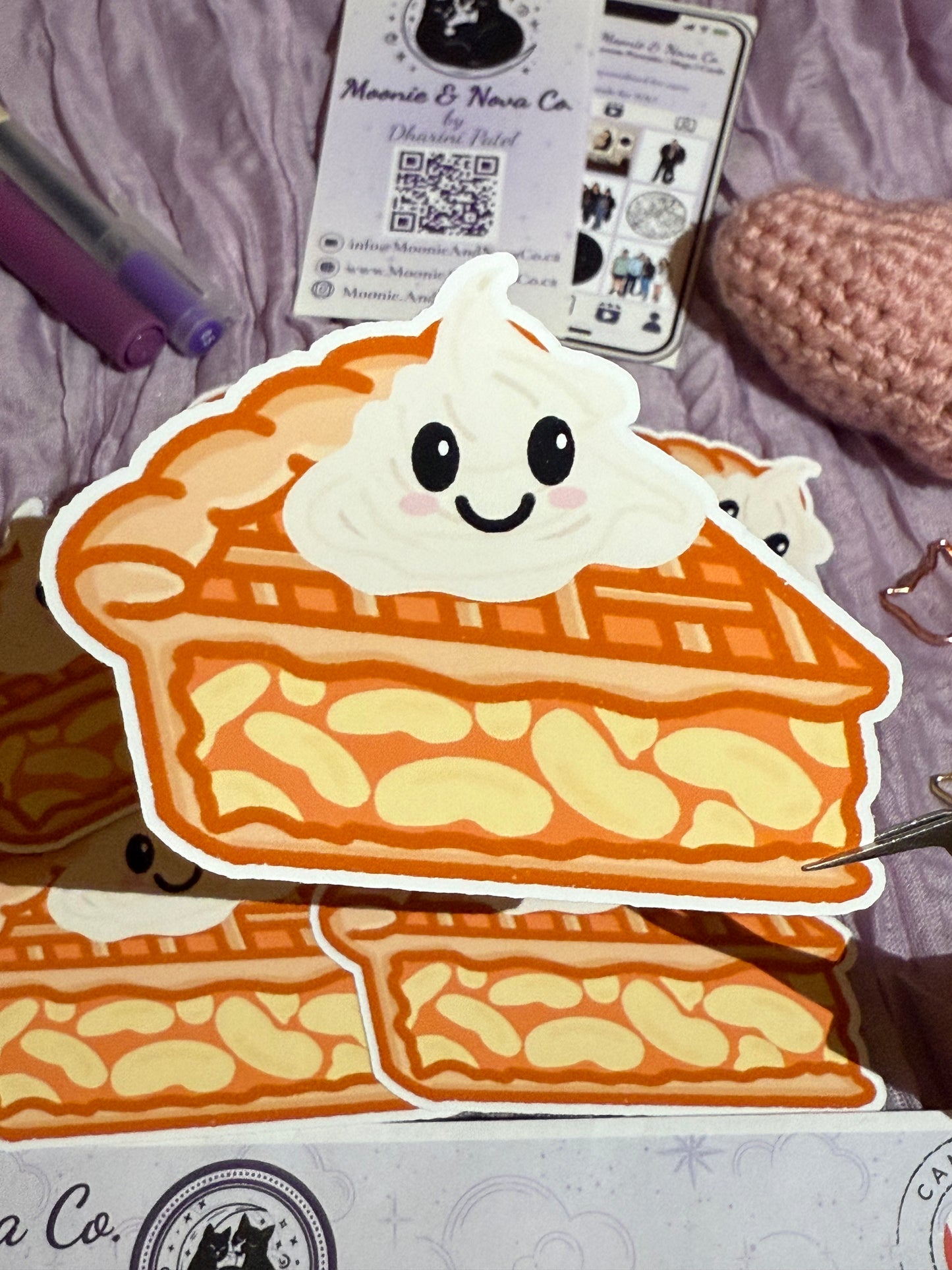 Kawaii Apple Pie Sticker