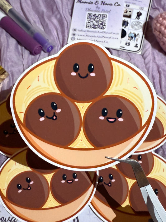Kawaii Gulab Jamun Sticker