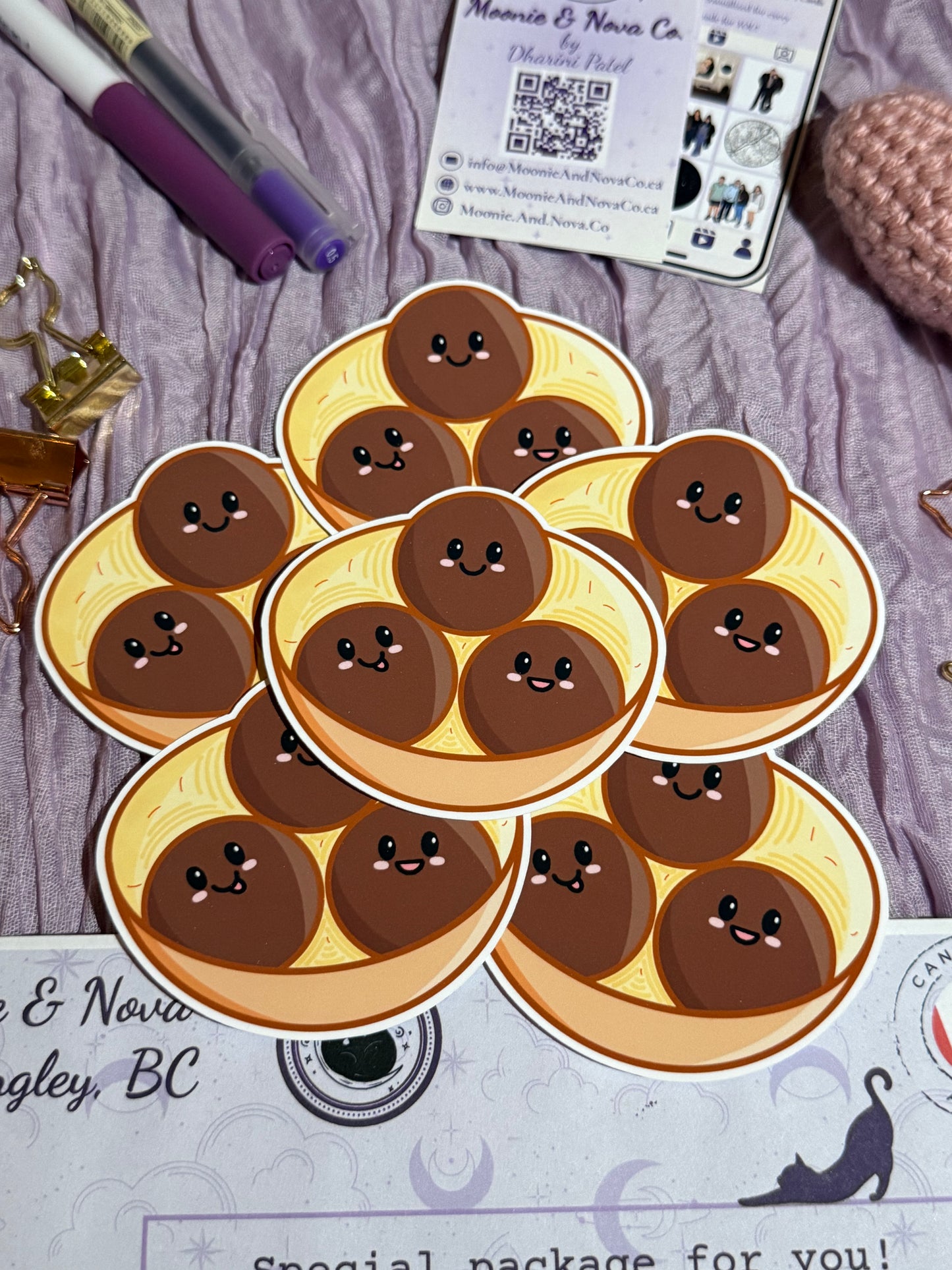 Kawaii Gulab Jamun Sticker