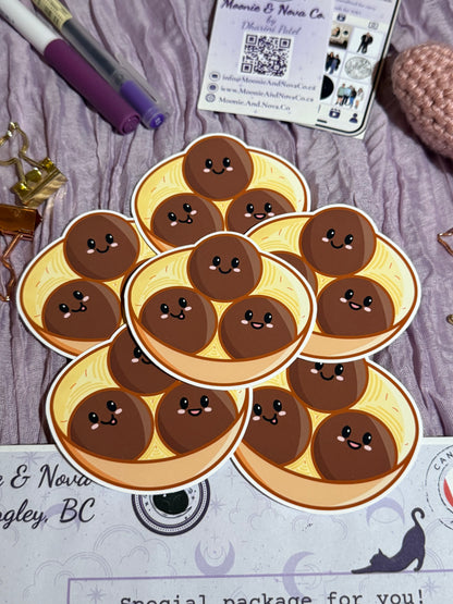 Kawaii Gulab Jamun Sticker